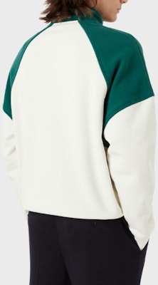 Emporio Armani SS22 拼接配色半拉鍊寬鬆版型衛衣 白/綠 6L1M81-1JWPZ-F517 Purchase Emporio Armani SS22 拼接配色半拉鍊寬鬆版型衛衣 白/綠 6L1M81-1JWPZ-F517