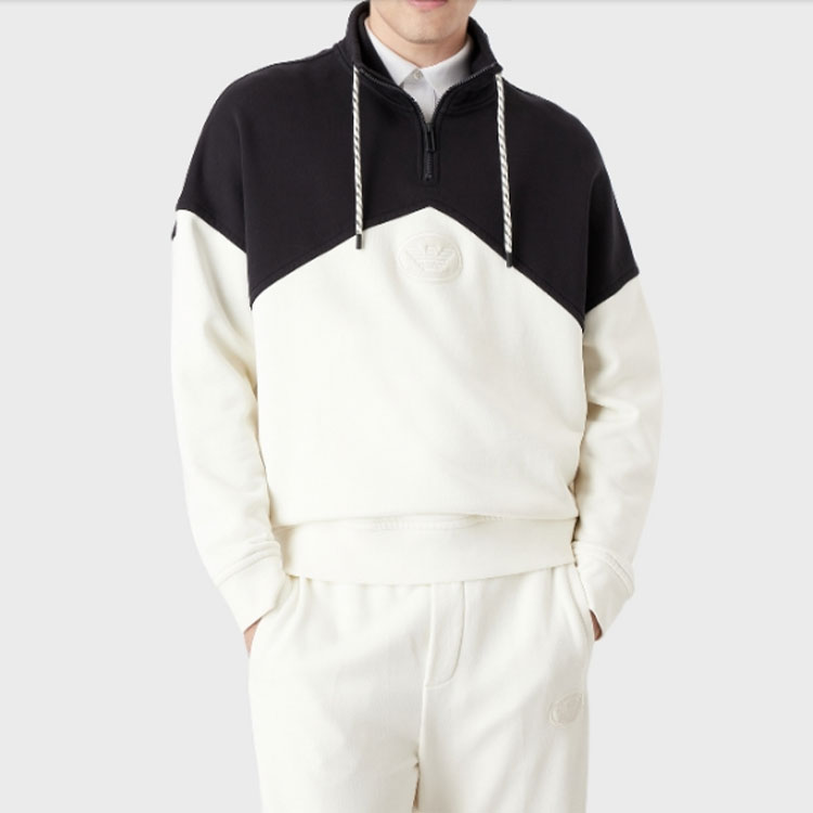 Emporio Armani SS22 Colorblock Pullover Hoodie Black 6L1M81-1JWPZ-F920 圖 5