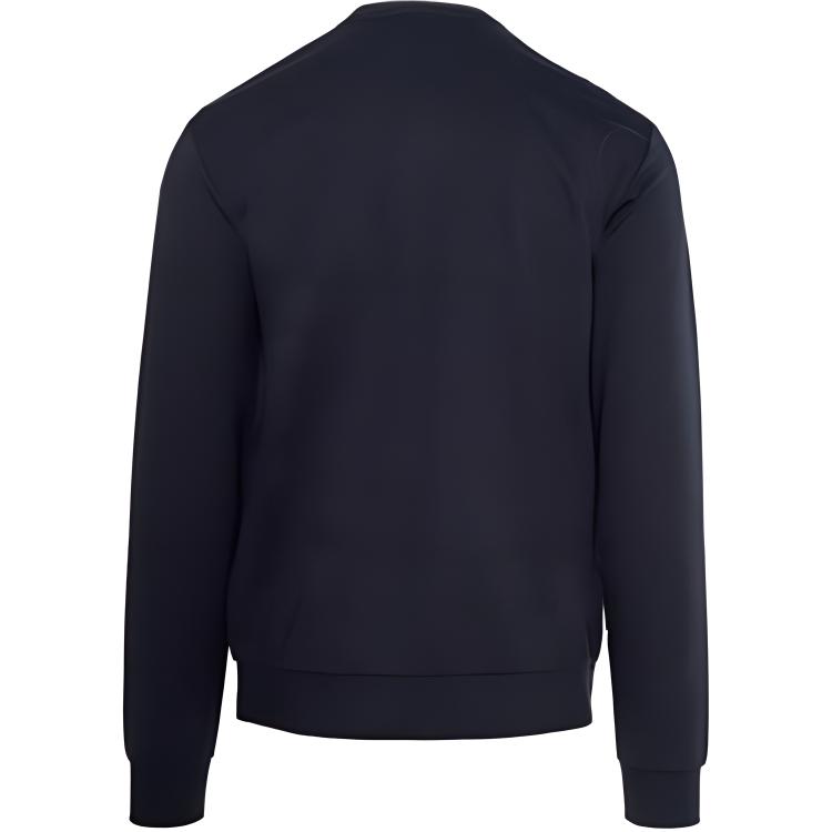 Lookbook 奢侈品阿玛尼SS22 EA7字母标志海军蓝长袖圆领卫衣 6LPM60-PJ05Z-1578