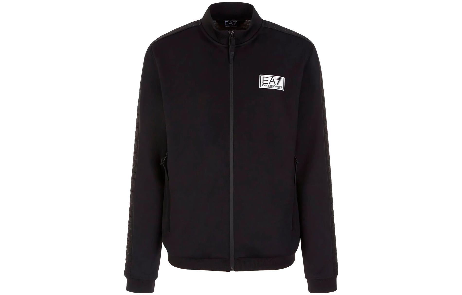 Emporio Armani SS22 EA7 Letter Logo Patch Jacket Black 6KPM35-PJCGZ-1200