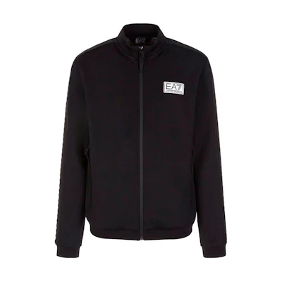 Emporio Armani SS22 EA7 Letter Logo Patch Jacket Black 6KPM35-PJCGZ-1200