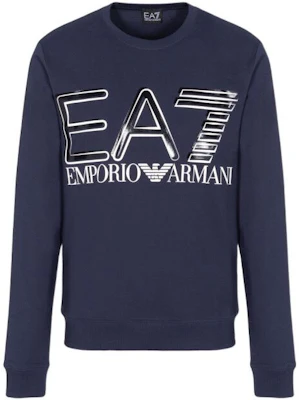 Emporio Armani SS22 EA7 Logo Print Crewneck Sweatshirt Biru Navy 3LPM44-PJFGZ-1554 Buy Emporio Armani SS22 EA7 Logo Print Crewneck Sweatshirt Biru Navy 3LPM44-PJFGZ-1554