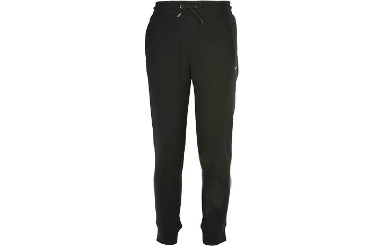 Emporio Armani SS22 EA Series  Black Solid Color Sweatpants 8N1P88-1JQPZ-09990