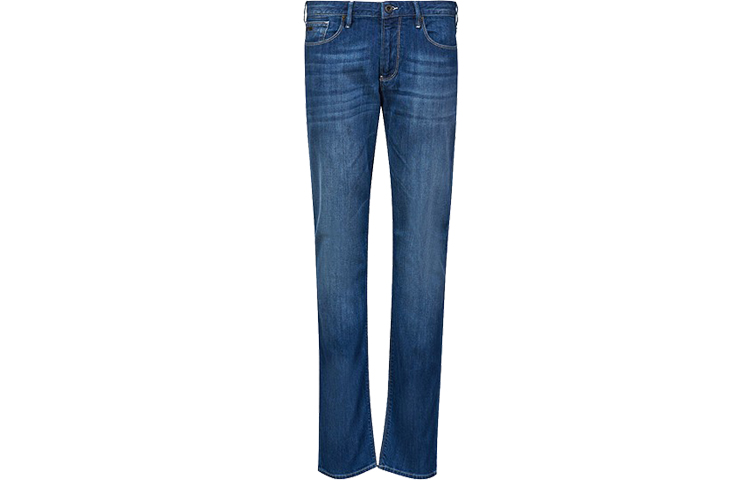 Emporio Armani SS22 Eagle Logo Straight Jeans  Blue 3K1J06-1D5QZ-0942