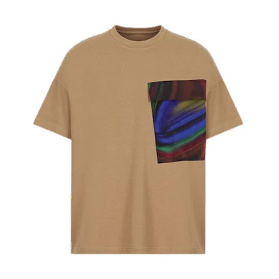 EMPORIO ARMANI SS22 Eco Series Brown T-Shirt with Chest Pocket Design 3L1T7A-1JUFZ-0417