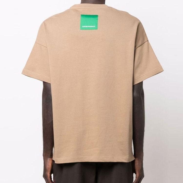 Purchase エンポリオアルマーニ SS22 エコシリーズ ブラウンTシャツ 胸ポケットデザイン 3L1T7A-1JUFZ-0417