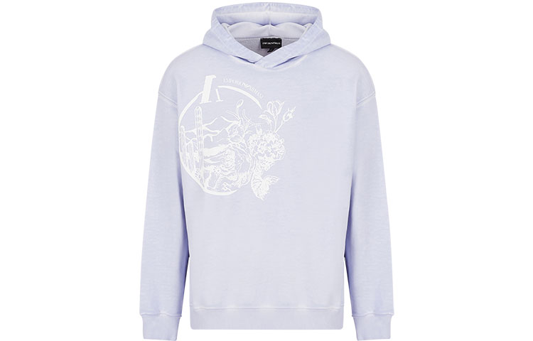 EMPORIO ARMANI SS22 Floral Print Hoodie Purple 3L1M6-U1JX6Z-F807 圖 2