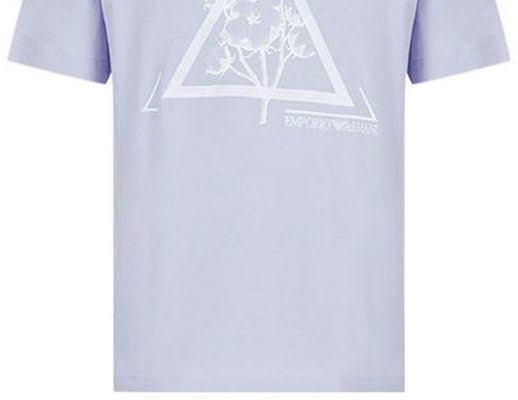 Emporio Armani SS22 幾何標誌印花男士圓領 T-Shirt 淺紫色。 3L1T6S-1JQ4Z-F806 Sizing Emporio Armani SS22 幾何標誌印花男士圓領 T-Shirt 淺紫色。 3L1T6S-1JQ4Z-F806
