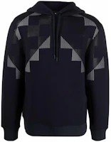 Emporio Armani SS22 Geometric Print Knit Loose Hoodie - Navy Blue 3L1M6P-1JV9Z-F910 Emporio Armani SS22 Geometric Print Knit Loose Hoodie - Navy Blue 3L1M6P-1JV9Z-F910