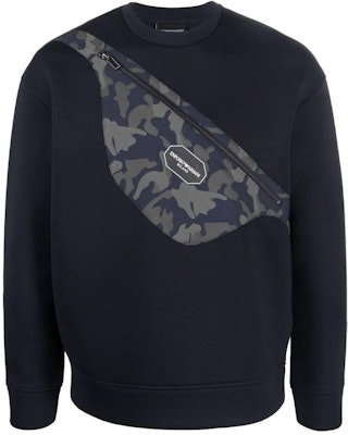 Emporio Armani SS22 Logo Print Crewneck Long Sleeve Ribbed Sweatshirt Black . 6K1M90-1JUWZ-0920 Buy Emporio Armani SS22 Logo Print Crewneck Long Sleeve Ribbed Sweatshirt Black . 6K1M90-1JUWZ-0920