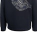 Sizing Emporio Armani SS22 Logo Print Crewneck Long Sleeve Ribbed Sweatshirt Black . 6K1M90-1JUWZ-0920