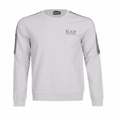 Emporio Armani SS22 Logo Print Crewneck Sweatshirt Grey Fit 3HPM23-PJ05Z-3904