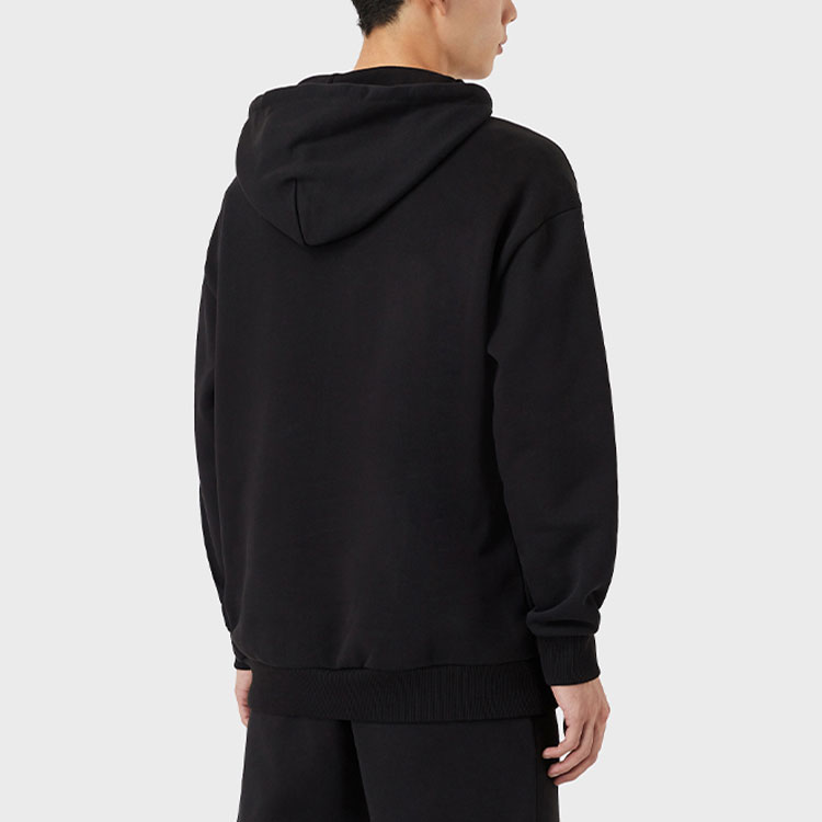 Details for EMPORIO ARMANI SS22 Logo Print Hoodie Black 3L1M8Q-1JW3Z-0999
