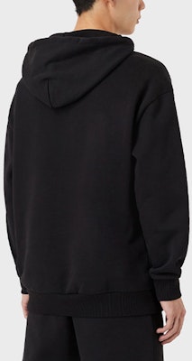 EMPORIO ARMANI SS22 Logo Print Hoodie Black 3L1M8Q-1JW3Z-0999 Details for EMPORIO ARMANI SS22 Logo Print Hoodie Black 3L1M8Q-1JW3Z-0999