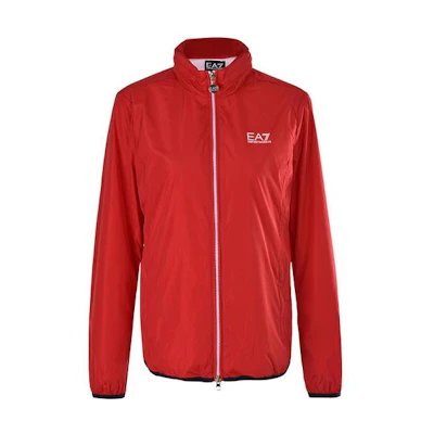 Emporio Armani SS22 Logo Print Zip Jacket Red 3GTB03-N18Z-1450