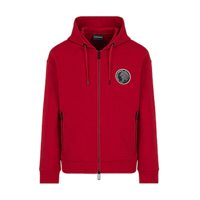 Emporio Armani SS22 Lunar New Year Tiger Hoodie Red 3L1MCF1JHSZ-0309