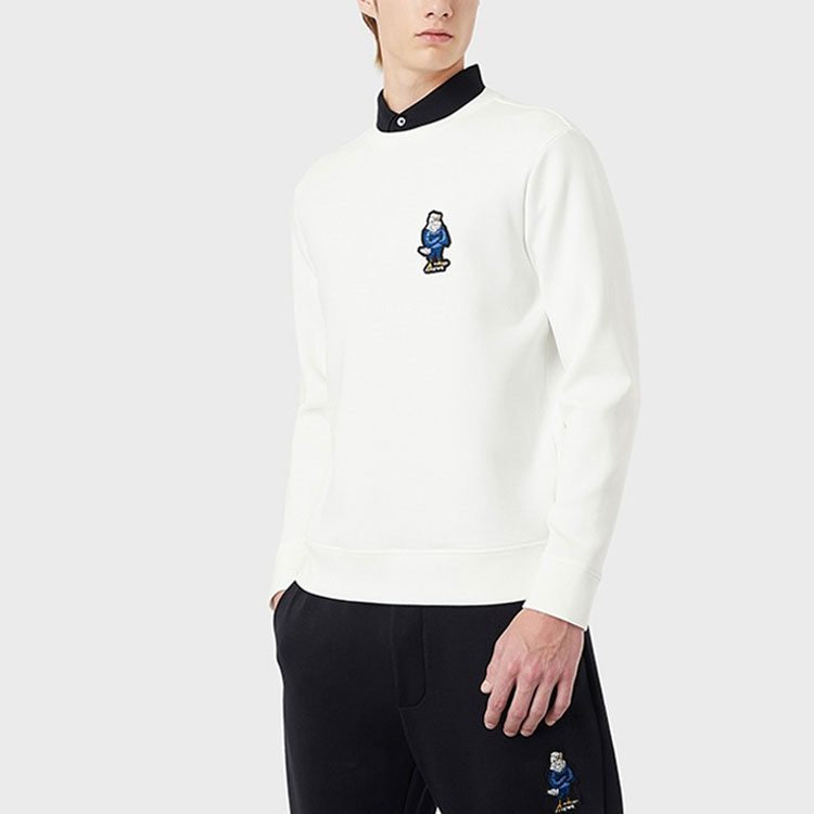 Emporio Armani SS22 Manga Capsule Embroidered Crewneck Sweatshirt White Mens 3L1MFM-1JHSZ-0101 圖 4
