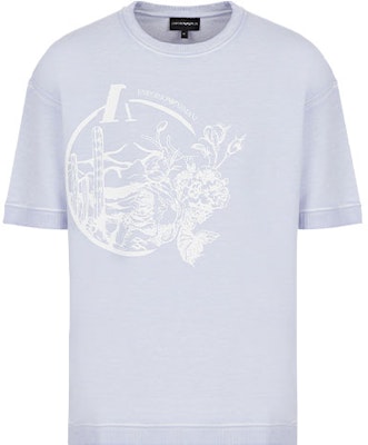 Emporio Armani SS22 Pattern Print Crewneck Short Sleeve T-Shirt Light Purple Men 3L1T6R-1JX6Z-F807 Order Emporio Armani SS22 Pattern Print Crewneck Short Sleeve T-Shirt Light Purple Men 3L1T6R-1JX6Z-F807