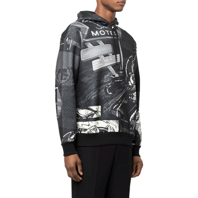 Purchase Emporio Armani SS22 男士灰色圖案印花連帽衫 3L1M8P-1JW2Z-F118