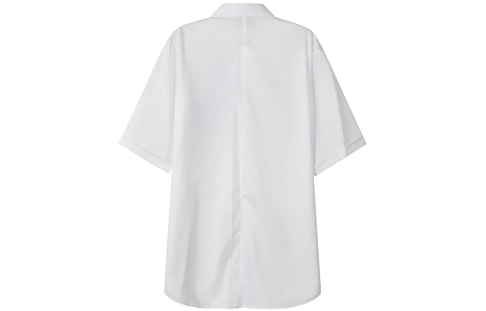 Lookbook Emporio Armani SS22 Racing Capsule Logo Print Loose White Short Sleeve Shirt Men I1CC3I-I128C-103