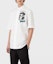 Shop Emporio Armani SS22 Racing Capsule Logo Print Loose White Short Sleeve Shirt Men I1CC3I-I128C-103