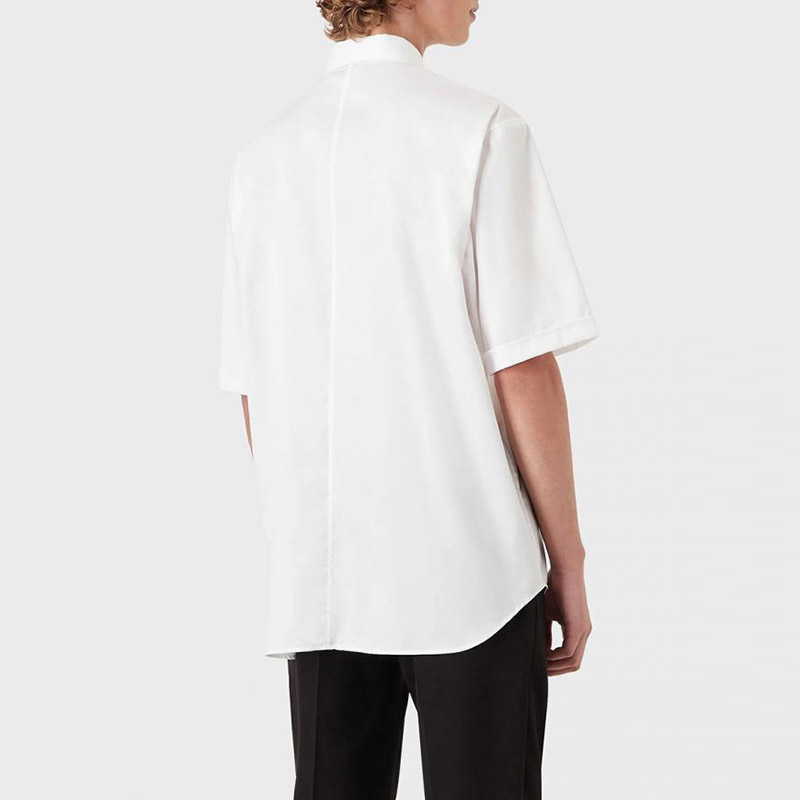 Purchase Emporio Armani SS22 Racing Capsule Logo Print Loose White Short Sleeve Shirt Men I1CC3I-I128C-103