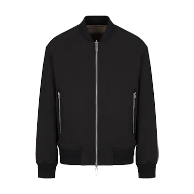Emporio Armani SS22 Reversible Black Bomber Jacket 3L1BD8-1NANZ-0999