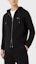 Shop EMPORIO ARMANI SS22 Solid Color Zip Hoodie Long Sleeve Black Men’s Sweater 3L1MFF-1JHSZ-0999