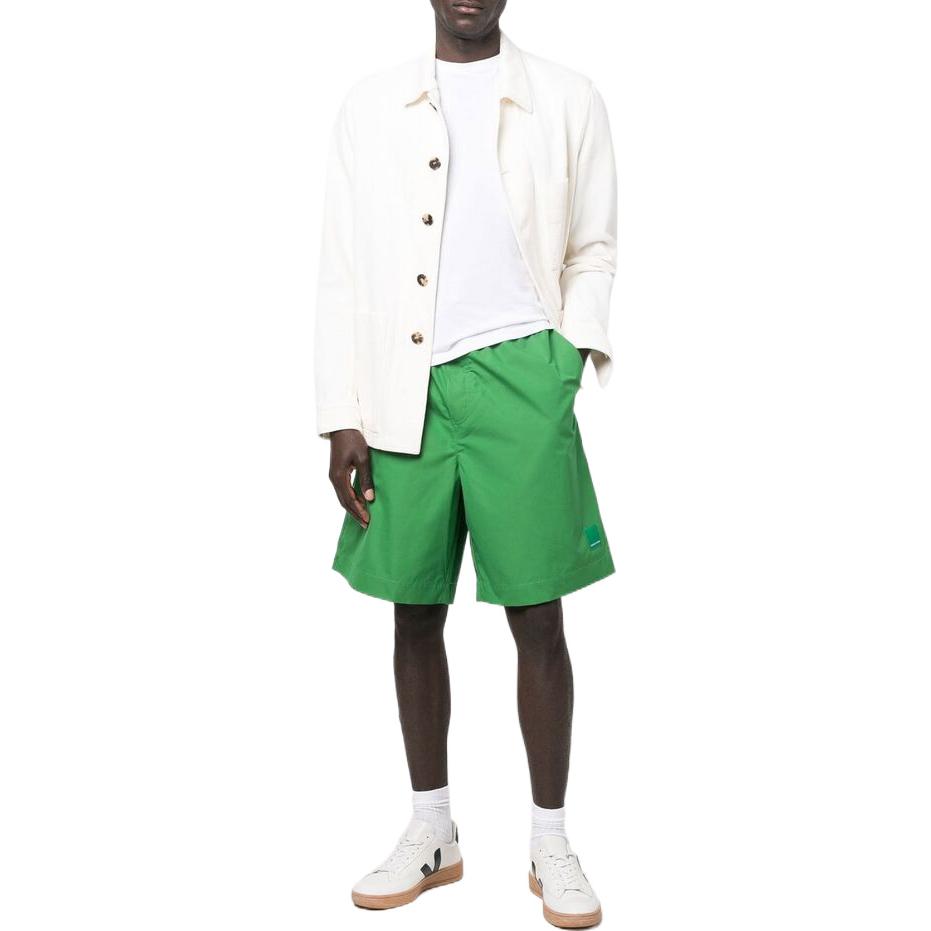 Lookbook Emporio Armani SS22 Solid Drawstring Casual Shorts Green Men. 3L1P6C-1N0HZ-0537