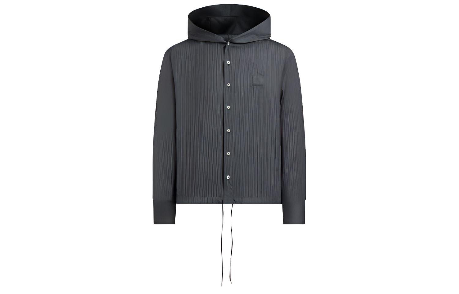 Emporio Armani SS22 Solid Grey Long-Sleeve Hooded Jacket I1CF2L-I112C-632