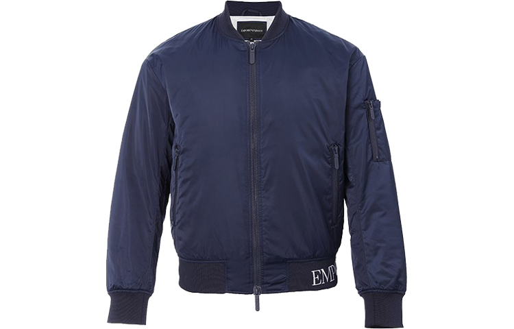 Emporio Armani SS22 Solid Minimalist Jacket - Blue 3H1BA1-1NXJZ-0922