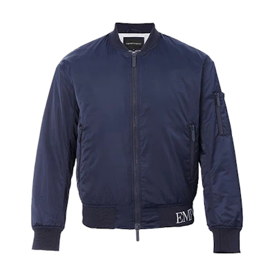 Emporio Armani SS22 Solid Minimalist Jacket - Blue 3H1BA1-1NXJZ-0922