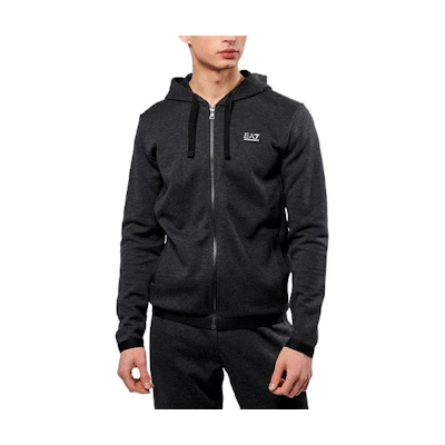Emporio Armani SS22 Sporty Casual Hooded Jacket Dark Grey 3HPM15-PJF3Z-3909