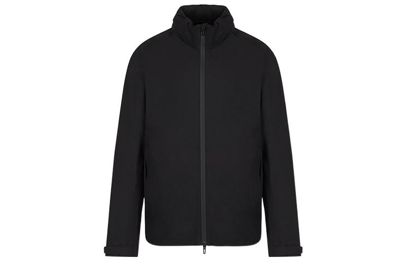 Emporio Armani SS22 Travel Essentials  Zip-Up Jacket Black 3L1BH01NTMZ-0999