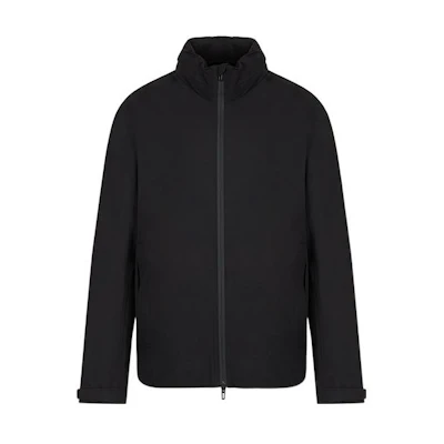 Emporio Armani SS22 Travel Essentials Zip-Up Jacket Black 3L1BH01NTMZ-0999