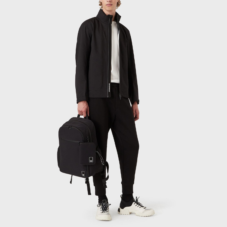 Details for 엠포리오 아르마니 SS22 트래블 필수품 블랙 집업 자켓 3L1BH01NTMZ-0999