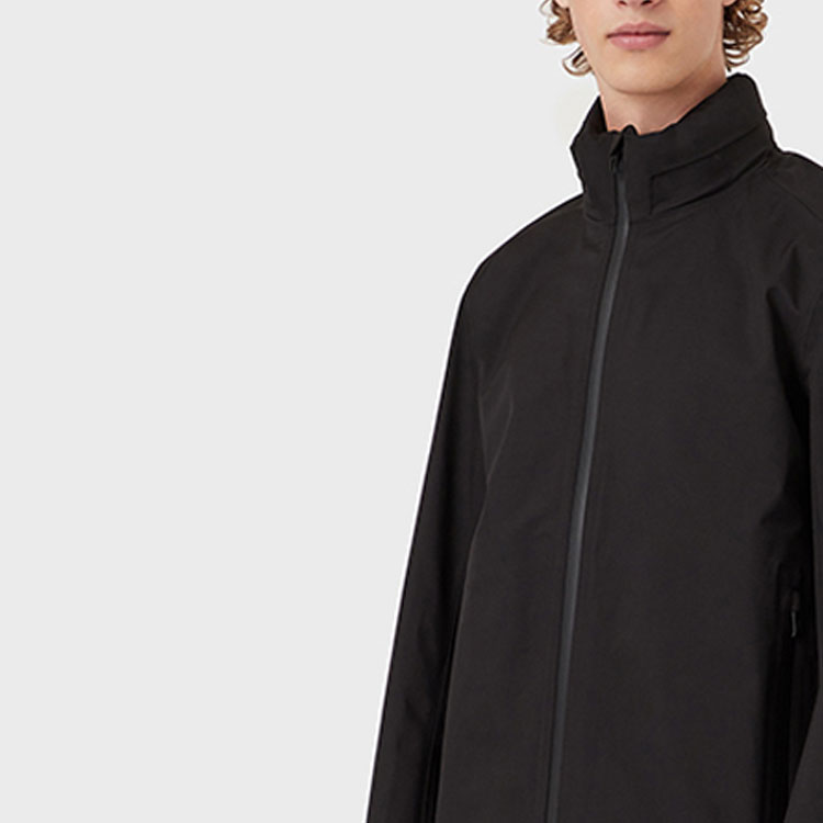 Sizing 엠포리오 아르마니 SS22 트래블 필수품 블랙 집업 자켓 3L1BH01NTMZ-0999