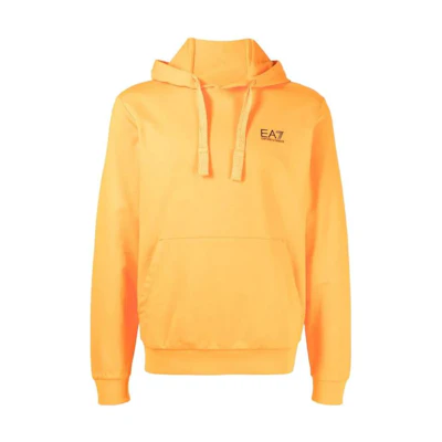 Emporio Armani SS22 Yellow Logo Print Pullover Hoodie Men’s 8NPM04-PJ05Z-1629