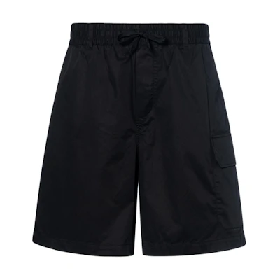 EMPORIO ARMANI SS23 Black Casual Solid Straight Cargo Shorts 3R1PF7-1NVTZ-0999