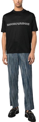 EMPORIO ARMANI SS23 Black Crewneck T-Shirt with Logo Print. 3R1TBD-1JUVZ-0999 Shop EMPORIO ARMANI SS23 Black Crewneck T-Shirt with Logo Print. 3R1TBD-1JUVZ-0999