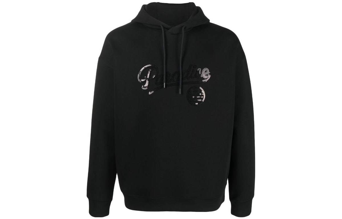 EMPORIO ARMANI SS23  Black Hoodie with Logo Print 3R1MBI-1JHSZ-0043 圖 2