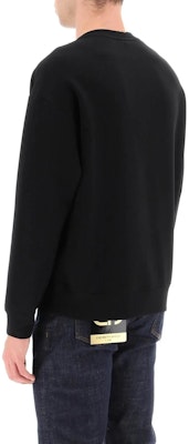 EMPORIO ARMANI SS23 黑色標誌印花圓領運動衫。 3R1MBE-1JHSZ-0086 Shop EMPORIO ARMANI SS23 黑色標誌印花圓領運動衫。 3R1MBE-1JHSZ-0086