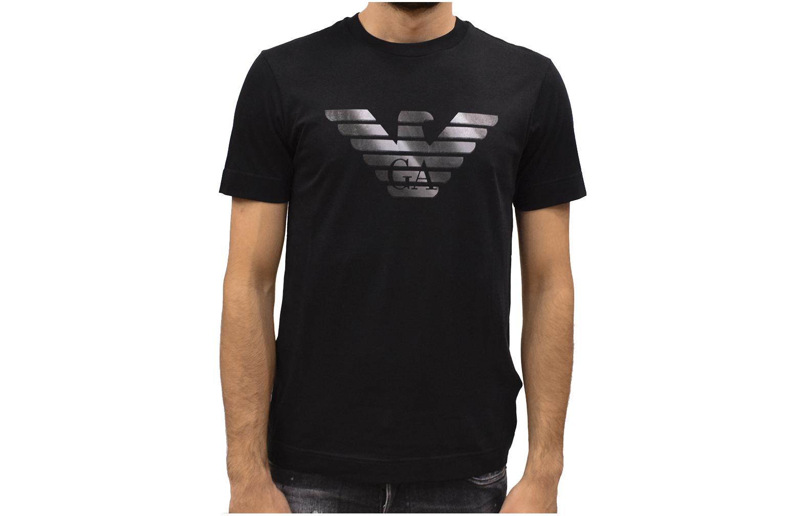 Emporio Armani SS23  Black Logo Print Crewneck T-Shirt. 6H1TR7_1JSHZ_0999 圖 2