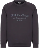 Emporio Armani SS23 Black Raglan Long Crewneck Sweatshirt. 3GSM81S-JSXZ1-UBVN Emporio Armani SS23 Black Raglan Long Crewneck Sweatshirt. 3GSM81S-JSXZ1-UBVN