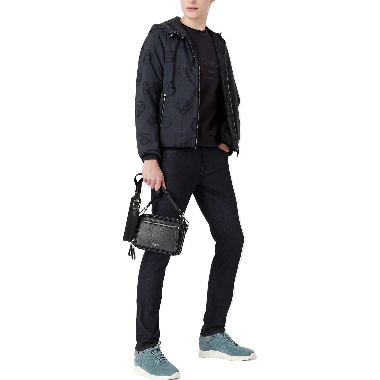 Emporio Armani SS23  Black Raglan Long Crewneck Sweatshirt. 3GSM81S-JSXZ1-UBVN 圖 4