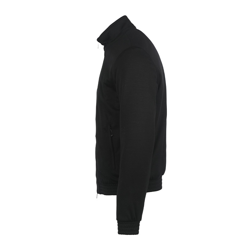 EMPORIO ARMANI SS23  Black Solid Color Cotton Jacket with Stand Collar. H31R29C1054999 圖 4