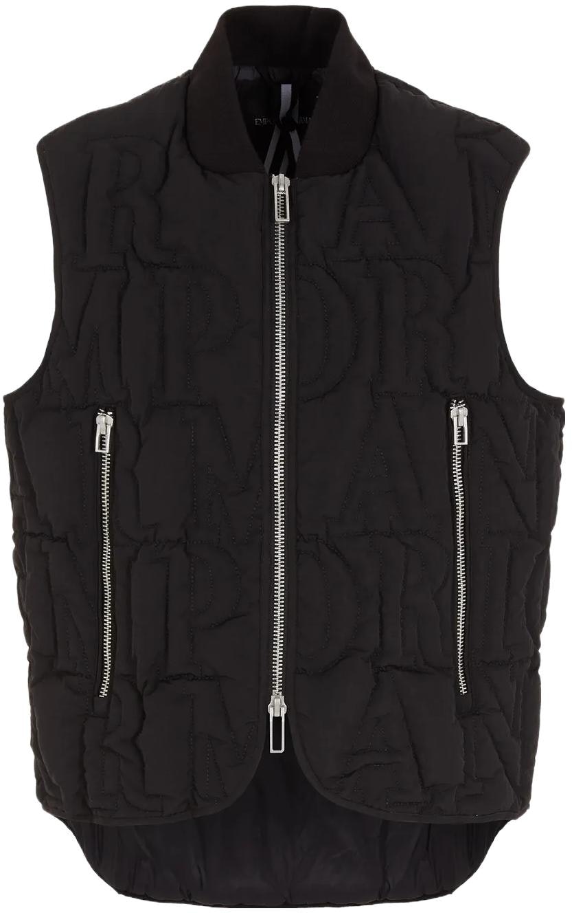 emporio-armani-ss-23-black-solid-color-zip-pocket-stand-collar-vest-6-r1-bn-81-nzkz-1-0999
