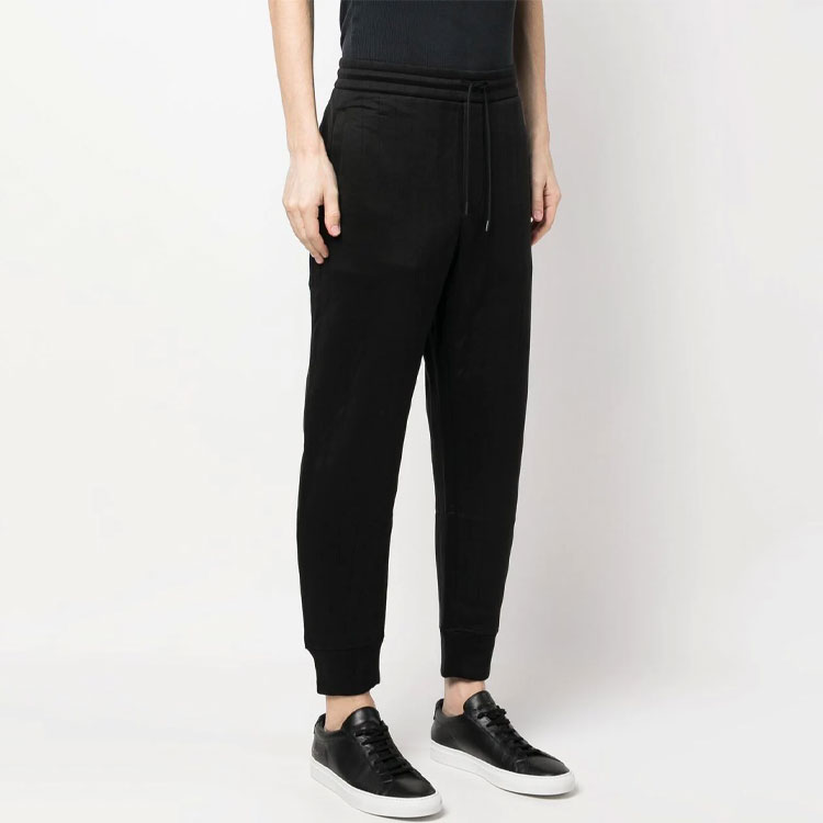 Purchase EMPORIO ARMANI SS23  Black Solid Drawstring Jogger Pants 3R1PCH-1JIQZ-0999