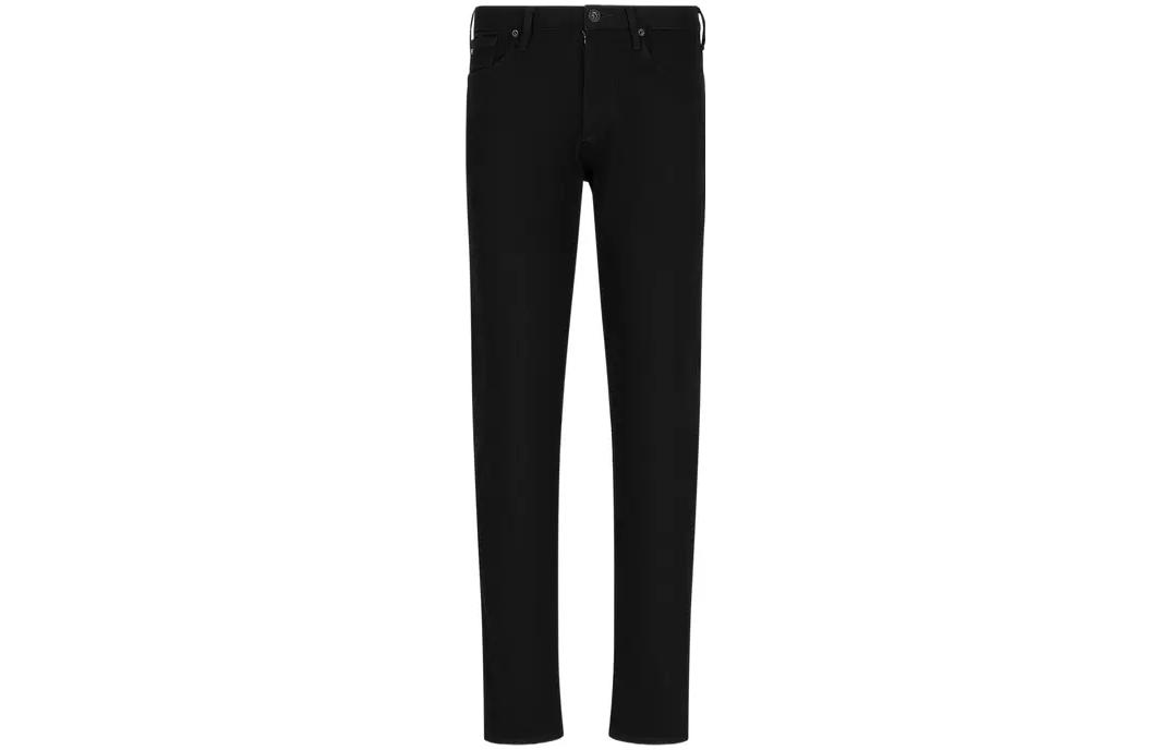 EMPORIO ARMANI SS23  Black Straight-Leg Mid-Rise Casual Jeans. 3R1J06-1DS1Z-F079 圖 2
