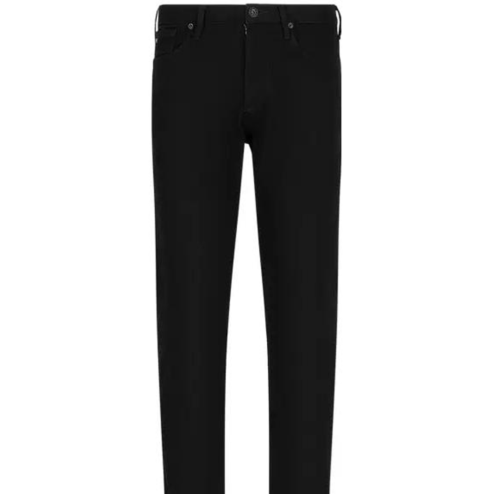 EMPORIO ARMANI SS23  Black Straight-Leg Mid-Rise Casual Jeans. 3R1J06-1DS1Z-F079 圖 6